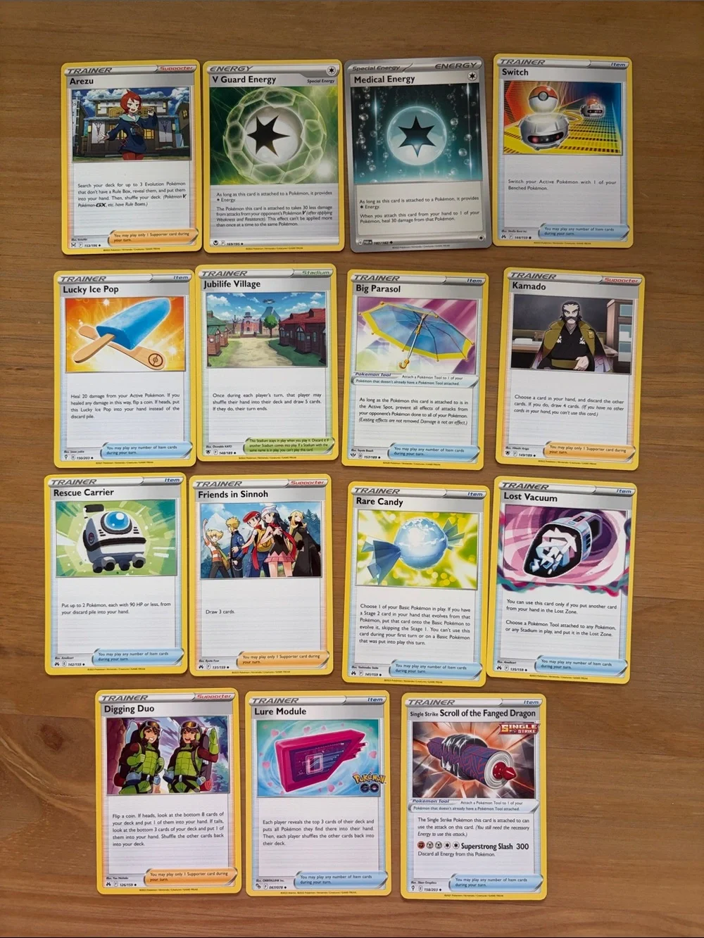 Mixed Pokémon TCG Trainer & Special Energy Lot 15 Unique Cards | ✨5/$25✨